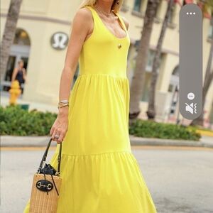 Elegant Yellow Maxi Dress